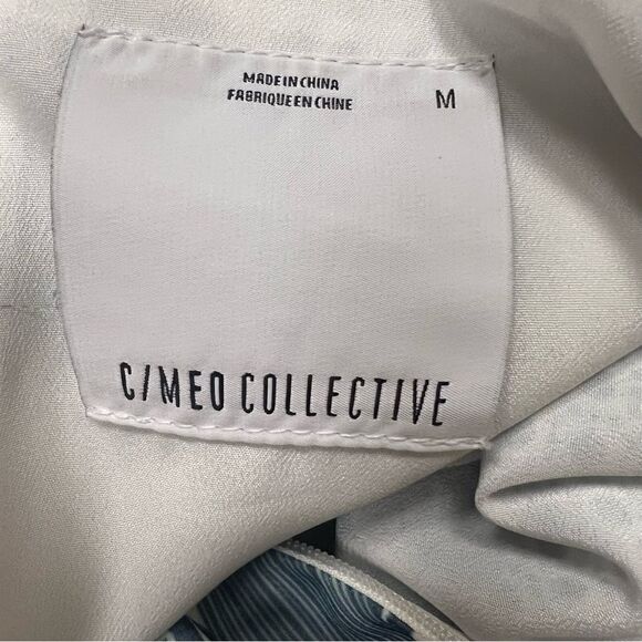 C/MEO Collective graphic print v neck dress Sz M - Picture 7 of 7